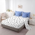 thumbnail image 5 of Castle Fairy Pixel Grid Miners Boy Twin Bedding Sets,Grey Blue Plaid Bedding Comforter Set, 5 of 8