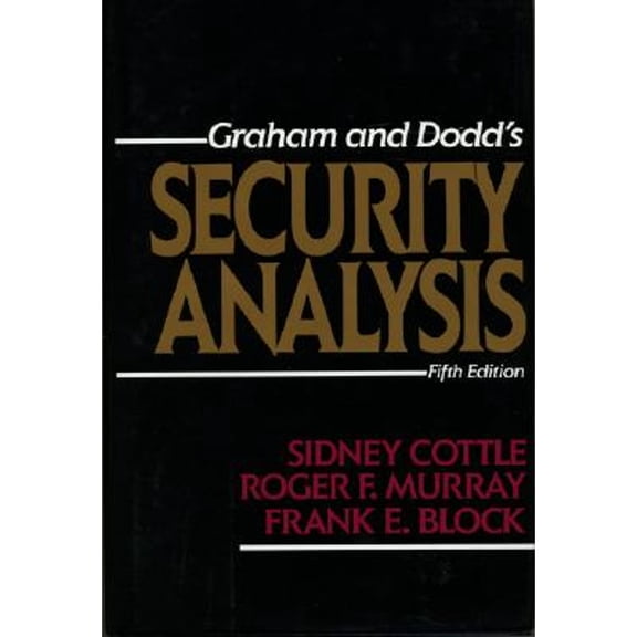 Pre-Owned Security Analysis: Fifth Edition (Hardcover) 0070132356 9780070132351