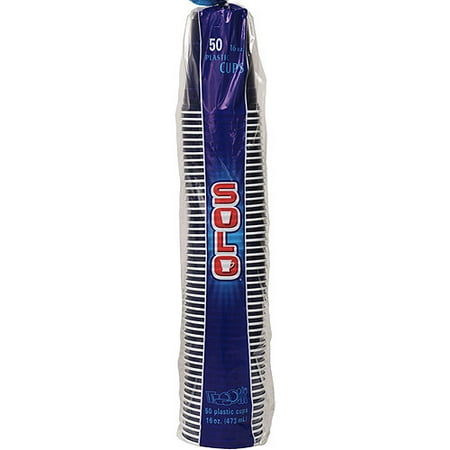 Solo 16-Ounce 600 Plastic Party Cups, Navy