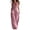 Pink, variant on Boho Button Front Wide Leg Jumpsuit for Women - Sleeveless V-Neck Overall with Pockets, Flowy Casual Linen-Look Summer Romper Brown L