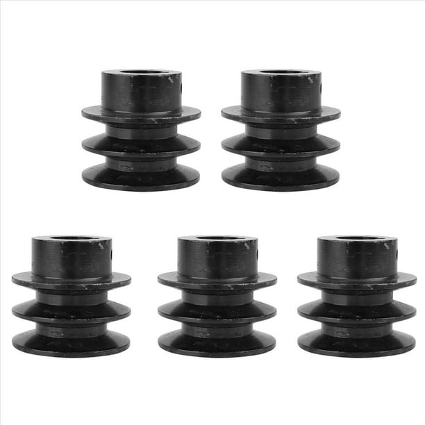 5X Polea de Correa en V Doble para Polea de Ranura de Orificio de 20 mm Correa A para Polea de Motor 168F 170F GX110 GX120 GX160 GX200 7HP