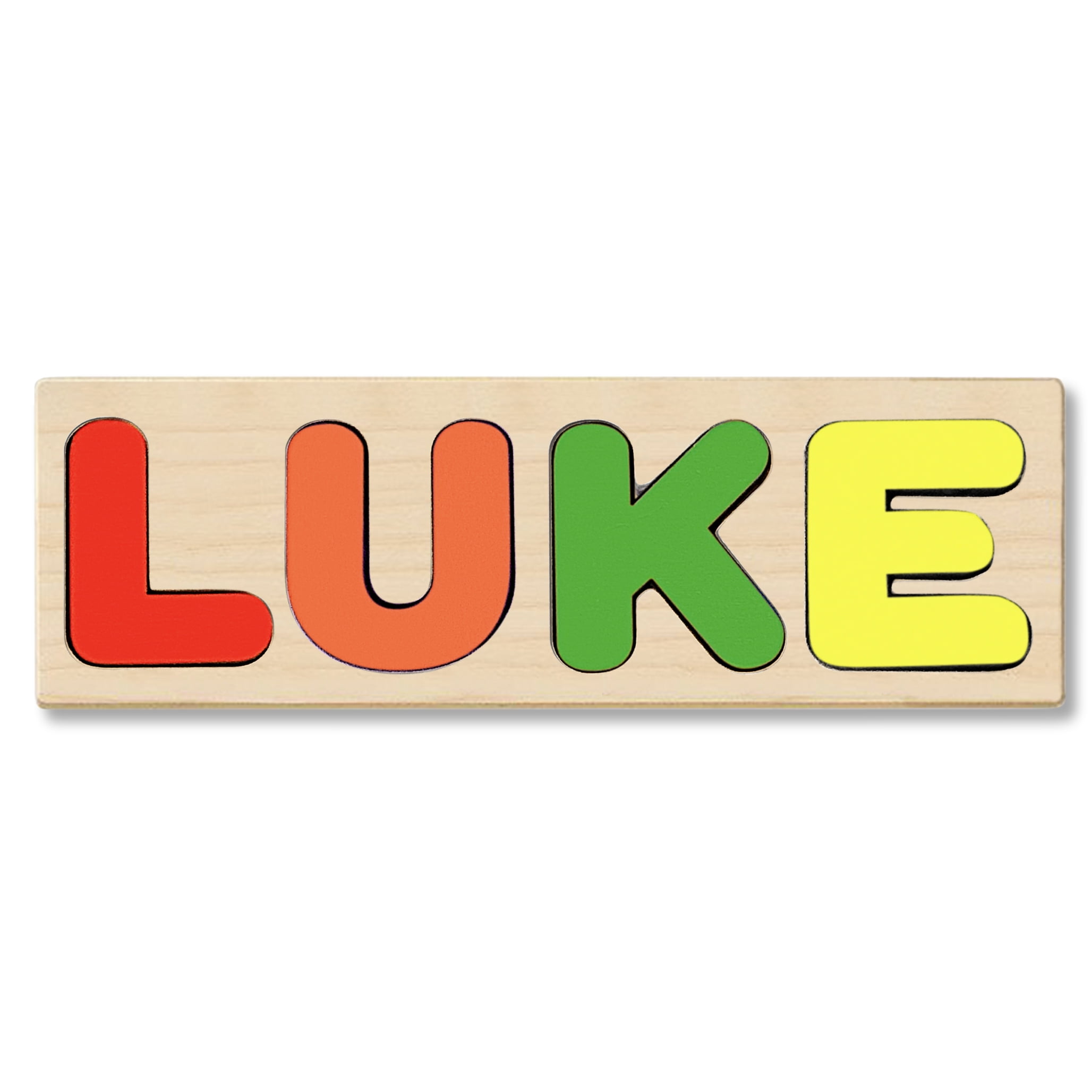 Personalized Name Puzzles for Boys and Girls Birthday Gift Colored Wooden Letters with Figures Montessori Toys Busy Board