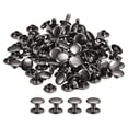 thumbnail image 1 of Unique Bargains 50 Sets Leather Rivets 9mm Double Cap Rivets 8mm Height Metal Studs Rivet, Gun-black, 1 of 5