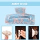 thumbnail image 3 of Clips de garra para el cabello Pasadores de tortuga Clips de forma rectangular, 3 of 5