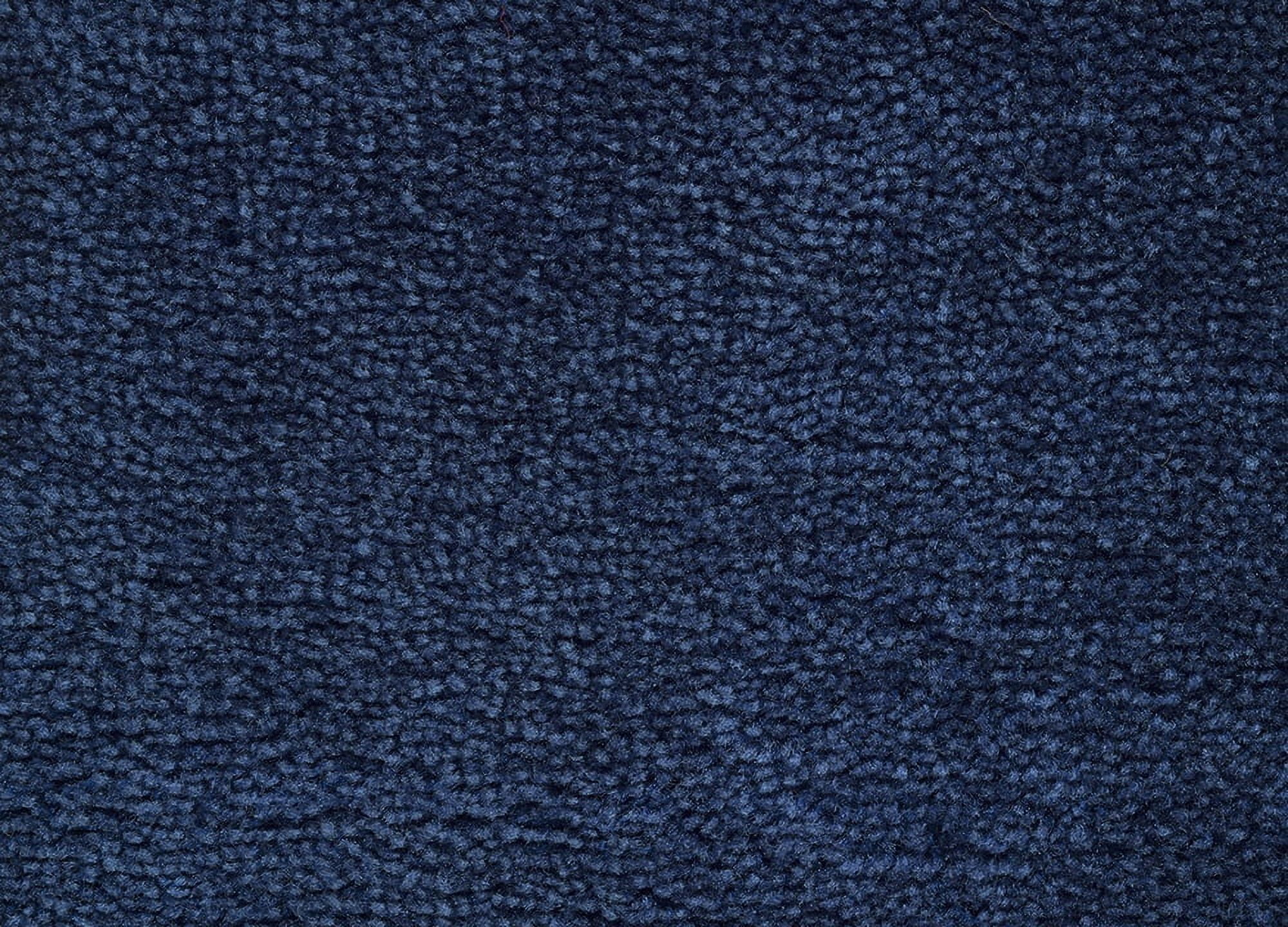 Garland Rug Traditional Washable Nylon Navy Bathroom Runner, 22" x 60"