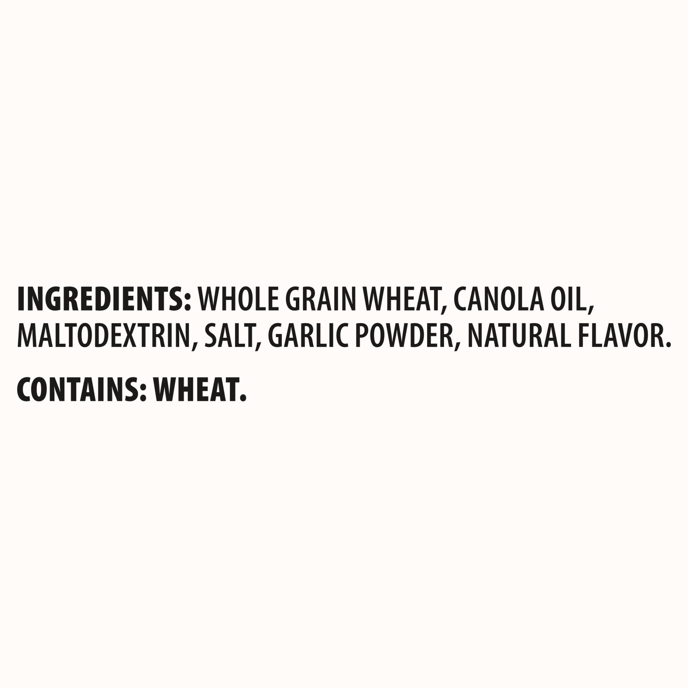(3 pack) Triscuit Roasted Garlic Whole Grain Wheat Crackers, Snack Crackers, Family Size, 12.5 oz