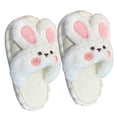 thumbnail image 2 of Lindos pantuflas de algodón de conejo deslizador de algodón de invierno encantador extraíble para el hogar Anggrek Otros, 2 of 8