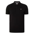 thumbnail image 6 of Tommy Jeans Slim Placket Polo Shirt, Black, 6 of 6