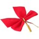 thumbnail image 2 of Bolas decorativas con lazo para árbol de Navidad Foohvr color rojo, 2 of 2