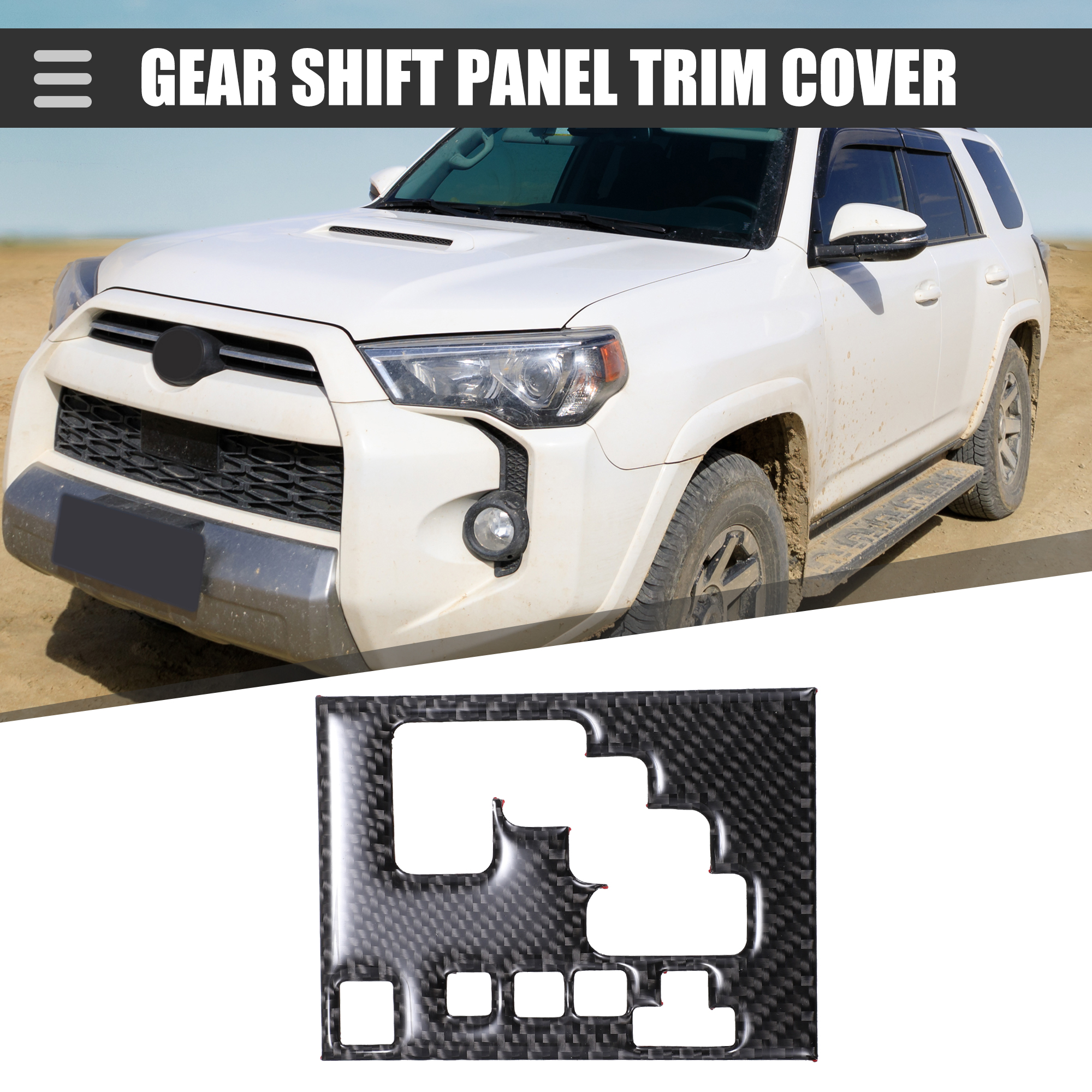 Unique Bargains Auto Gear Shift Panel Trim Cover for Toyota 4Runner 2010 to 2020 Models