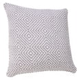 thumbnail image 3 of Laddha Home Designs Handwoven Diamond Cotton Throw Pillow Cover - 20" - Gray and White, 3 of 8