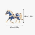 thumbnail image 6 of bestolf Horse Brooch Alloy Enamel Pin with Rhinestones Inlaid Clothes Hats Bags Collar Badge Fashion Accessories, 6 of 8