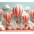 thumbnail image 4 of Colorful Design Hot Air Balloon Party Backdrop Fantasy Clouds for Children's Event Celebration Outdoor Decoration, 4 of 4