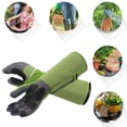 thumbnail image 3 of Guantes de jardinería largos para mujer, resistentes a prueba de espinas, mangas de brazo, guantes de trabajo de seguridad para jardín, 1 ud., 3 of 5