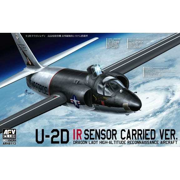 AFV Club U-2D Dragon Lady High-Altitude Reconaissance Aircraft w/IR Sensor New