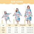 thumbnail image 7 of Wearable Blanket Christmas Hoodie for with Sea Animal - Shark and Dolphin Flannel Hooded Blanket with Pockets and Sleeves Suitable, 7 of 7