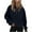 Navy, variant on Elainilye Fashion Christmas Half Zip Sweatshirts Cropped Thumb Sleeve Hoodies Fleece Pullover Top Sweatshirts Fall Outfits,Blue