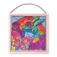 thumbnail image 4 of Melissa & Doug Stained Glass See-Through Window Art Kit: Rainbow Garden - 80+ Stickers, Frame, 4 of 4