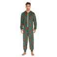 thumbnail image 6 of joogoo Cardinal Bows Snowflakes Unisex Adults Onesies Pajamas Jumpsuits L, 6 of 7