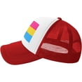 thumbnail image 3 of Pansexual Pride Flag Mesh Back Trucker Cap Baseball Cap, 3 of 8