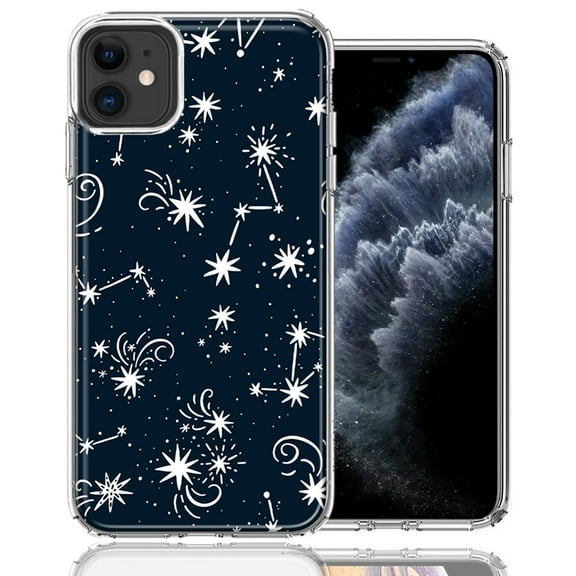 MUNDAZE For Apple iPhone 11 Stargazing Design Double Layer Phone Case Cover
