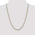 thumbnail image 2 of 14k 3.2mm Semi-solid Pav? Figaro Chain (Weight: 5.33 Grams, Length: 24 Inches), 2 of 4