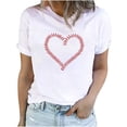 thumbnail image 1 of Tunique d'Été Tops pour Femmes 2023 Col Rond Baseball Imprimé Blouses Tendance Décontracté Confortable Manches Courtes Shirts, 1 of 5