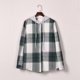 thumbnail image 4 of Pntutb, camisa a cuadros informal de manga larga para mujer, Sudadera con capucha estampada a cuadros, tops, selecciones Flash Pntutb Pntutb-6139, 4 of 9