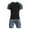 Black#5, variant on VBTAPA Men Compression Workout Set 2 PCS Quick Dry T Shirt and Shorts Gym Athletic Basketball Training Base Layer Set Black L