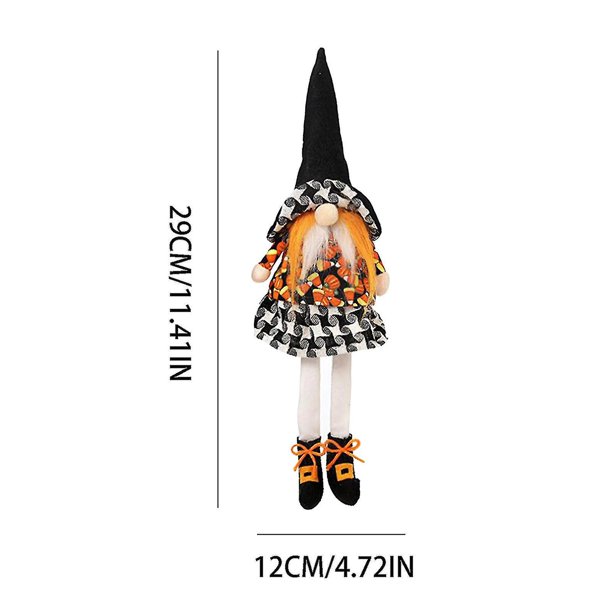 Adorno para Hallowmas YONGSHENG Sostiene Calabaza Murciélago Muñeco sin rostro