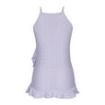 thumbnail image 5 of Jewelreauty Womens High Neck Eyelet Tank Tops Summer Casual Flowy Tunic T-Shirts Loose Sleeveless Blouses Tee (S, Purple), 5 of 9