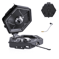 2 Burner Foldable Camping Stove, Portable Propane Camping Stove with 17000 BTU Adjustable Burners for BBQ (Black), Camp Stove with Carry Bag for Outdoor Cooking