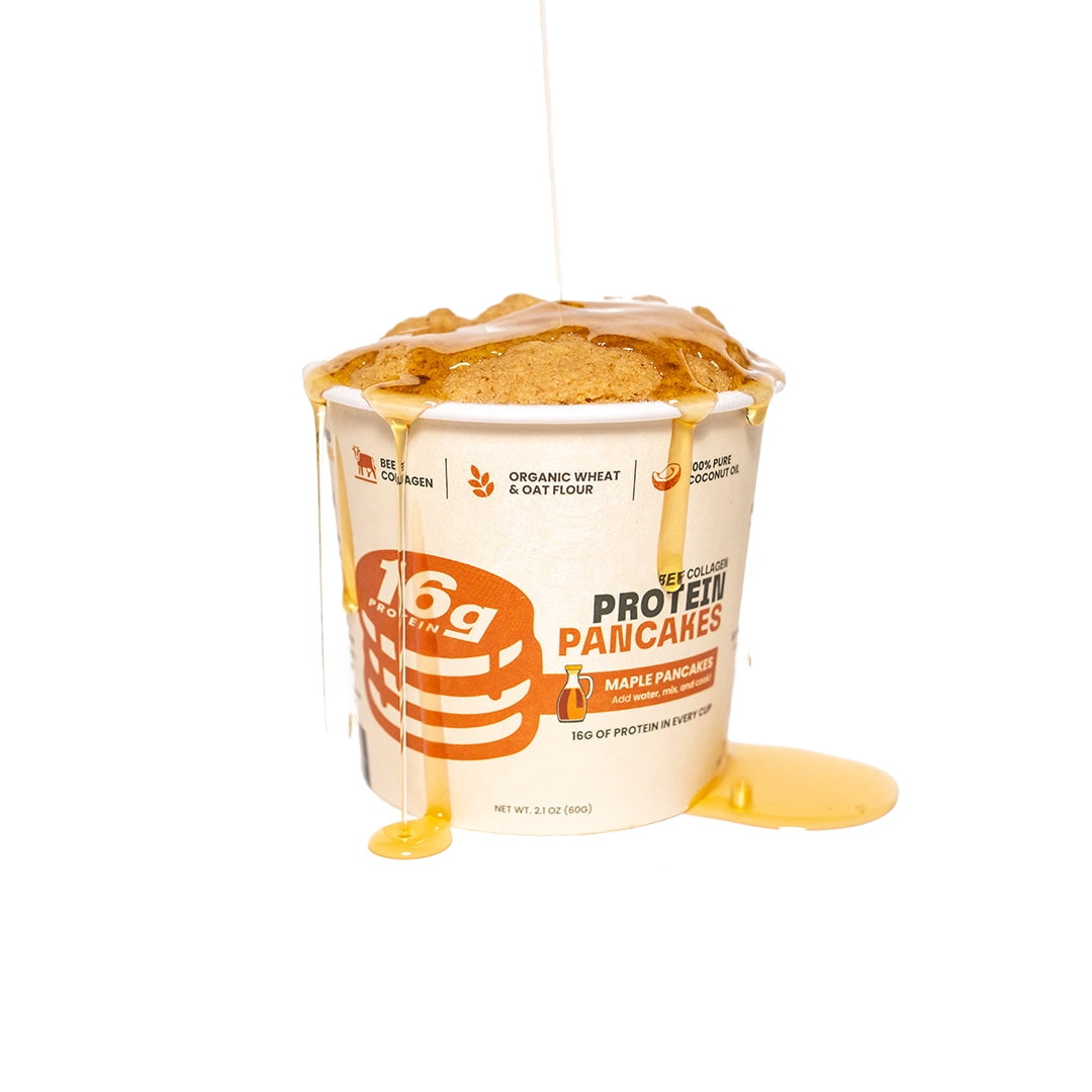 Beef Collagen Protein Pancakes, Maple Pancakes, Dry Mix, Dairy Free, 12-pack