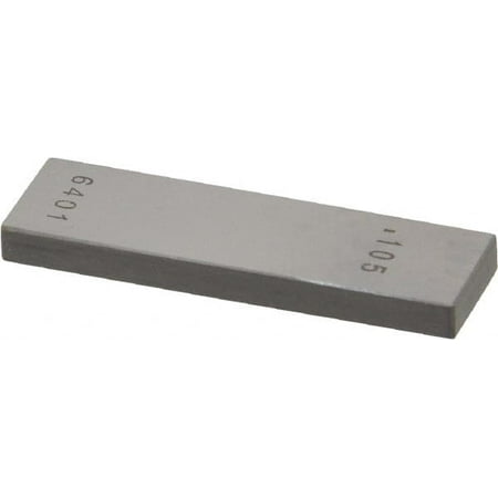

0.105 Rectangular Steel Gage Block Accuracy Grade 0 Includes NIST Traceability Certification