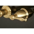 thumbnail image 4 of Kingston Brass KS7027NL Naples Two-Handle Wall Mount Roman Tub Faucet, Brushed Brass, 4 of 8