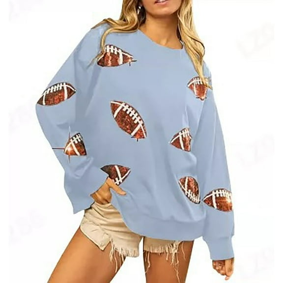 FDGIU Women's Oversized Sweatshirts 2025 - Fleece Pullover Crewneck Long Sleeve, Comfy Fall Winter Tops Casual Outfits