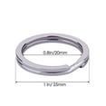 thumbnail image 2 of Flat Key Rings 50 Pieces 1 inches Flat Key Rings Metal Keychain Rings Split Keyrings Flat O Ring for Home Car Office Keys Attachment(Silver), 2 of 2