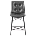 thumbnail image 4 of Aiken Upholstered Tufted Counter Chair Charcoal (Set of 2), 4 of 11