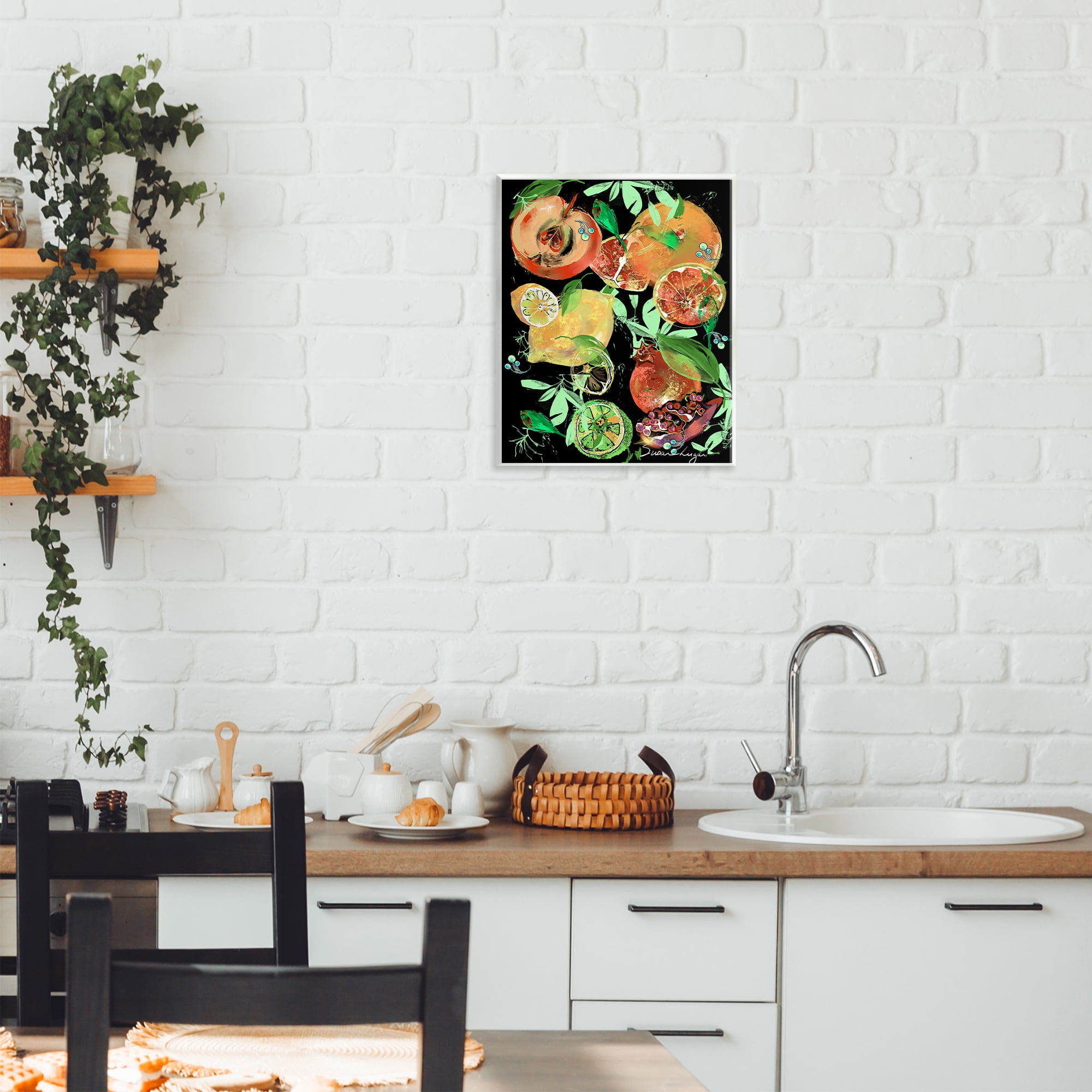 Stupell Industries Fruit Medley Combo Wall Plaque Art, design by Susan Lugar