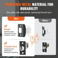 thumbnail image 3 of VEVOR Front Door Handle Matte Black Square Handle with Lever No Lock Reversible, 3 of 9