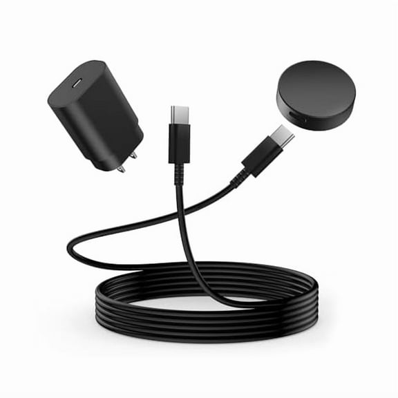 25W Samsung Watch Charger Dual USB-C Cable | | Super Fast Wireless Charging Station for Galaxy Watch 7/6/5/4 Series & S25/S24/S23/S22 Ultra/Z Flip 6 | 3.3ft MagneticWireless Charging Dock