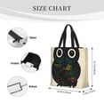 thumbnail image 4 of Xecao Owl with Mandala for Tote Bag: spacious with inner pockets, ideal for work, shopping, or travel., 4 of 9