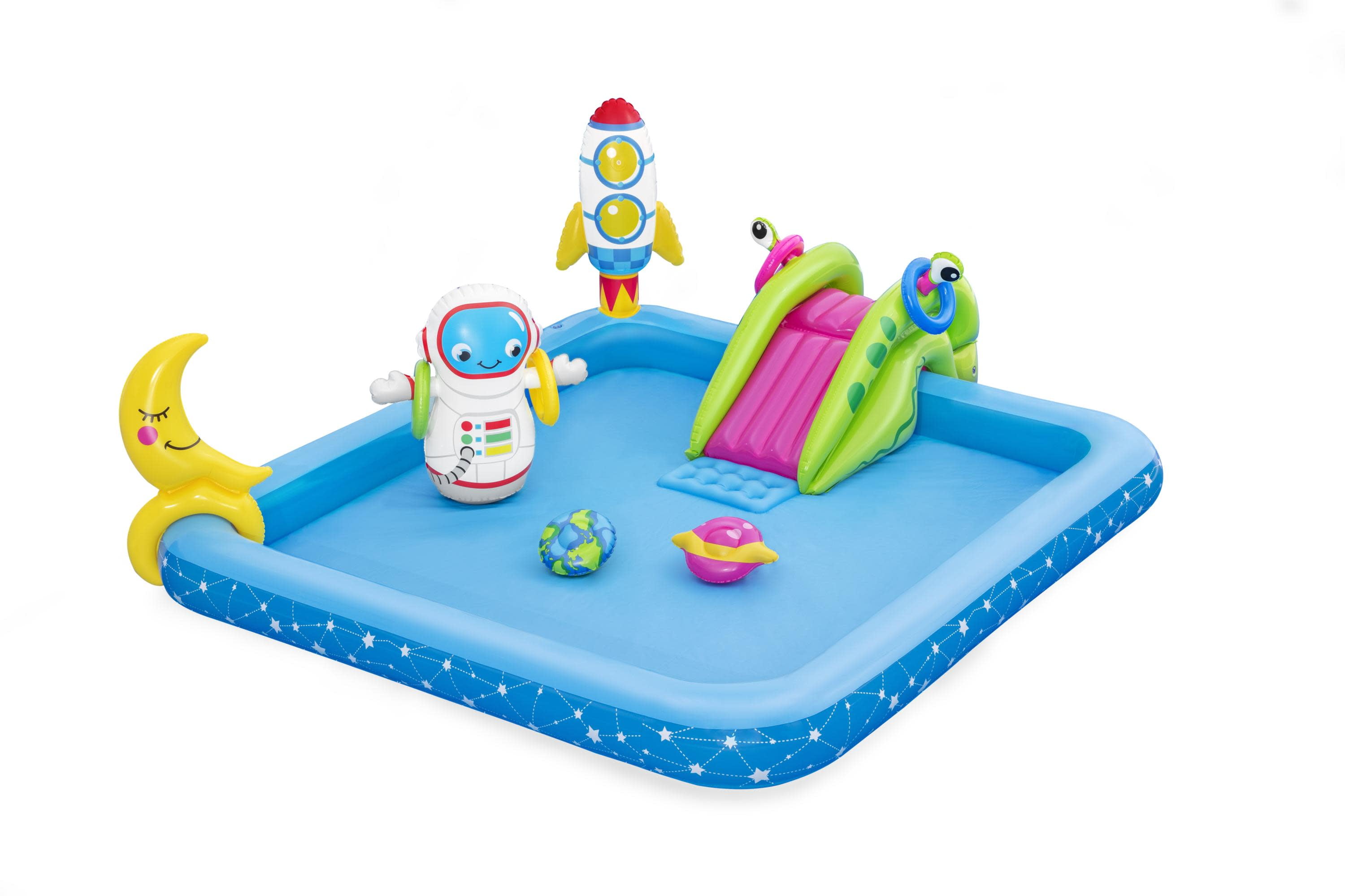 H2OGO! Little Astronaut Inflatable Kids Water Play Pool Center with Slide -  Walmart.com