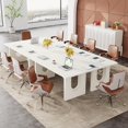 thumbnail image 3 of Tribesigns 70.9" Modern Executive Desk, Wood Large Office Computer Desk for Home Office, White, 3 of 5