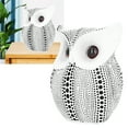 thumbnail image 3 of Owl Statue,Innovative Resin Animal Sculpture Ornament Art Crafts for Desktop Decoration[BS1027 black dot on white background ], 3 of 9