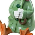 thumbnail image 6 of Northlight Sitting Duck in Raincoat and Umbrella Outdoor Garden Statue - 10.5", 6 of 8