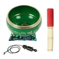 thumbnail image 7 of IBA Indianbeautifulart Tibetan Singing Bowl Musical Instrument For Meditation W/ Stick & Cushion Handcrafted In Nepal Bowl For Relaxation, Yoga & Spiritual Healing, 7 of 7