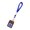 Blue, variant on KRTYDBFZ Handcrafted Wooden Button Keychain Gift For Adults Kids Clicking Sound Stress Relief Toy With Reusable Phone Strap