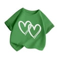 thumbnail image 4 of Girls Shirts Size 14-16 Knot Tunic Button Short Girls Sleeve TShirt Casual Tops Front Blouse Tee Kids Girls Tops,C04-Green,150, 4 of 5