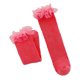 thumbnail image 3 of Calcetines para niños Media pantorrilla Algodón peinado Bordes de encaje transpirables Calcetines para niñas para primavera verano Verde, 3 of 5